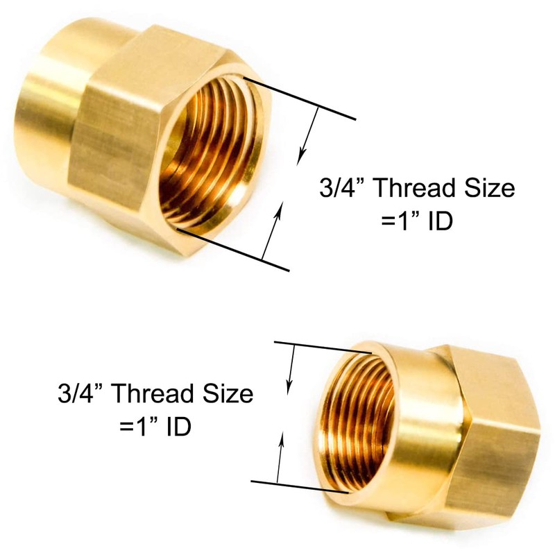 Joywayus 3/4" G Thread Female × 3/4" NPT Thread Female
