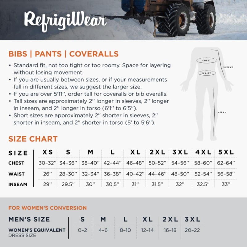 RefrigiWear Men's Iron-Tuff High-Bib Overalls, -50°F (-46°C), Large, Navy