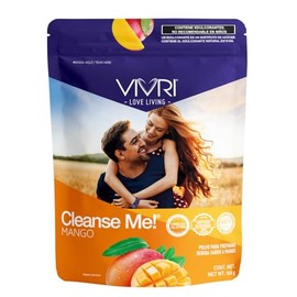 VIVRI Cleanse Me! Bebida Digestiva en Polvo Sabor Mango con Prebióticos | Regula la digestión y Desinflama el Estómago | Rinde 30 Porciones