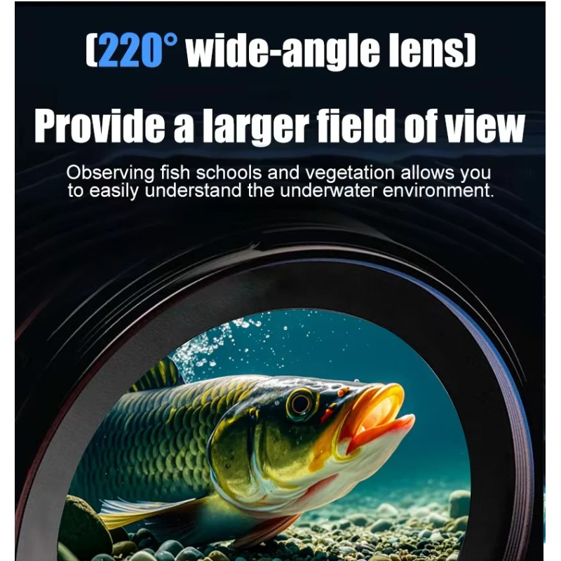 Split-Screen Live Streaming Fish Finder, Connect Wirelessly to Your Mobile