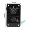 Keenso 12V Waterproof Switch Panel Assembly Single Key Switch Panel