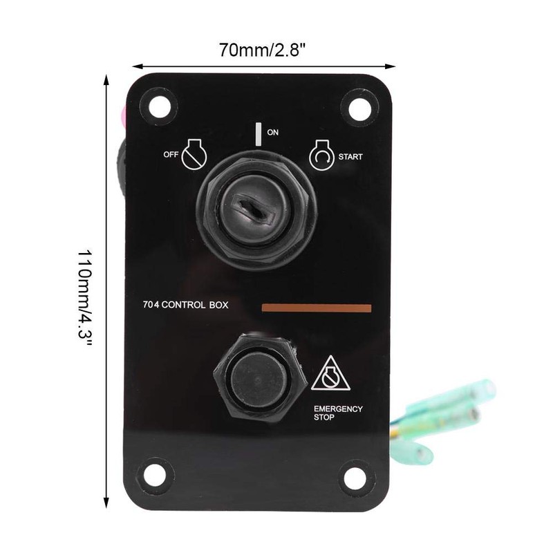 Keenso 12V Waterproof Switch Panel Assembly Single Key Switch Panel