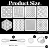 24 Pcs Sashiko Stencil Kit, 8Pcs 4.7 x 4.7 Inch