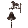 zeitzone Door Bell Horse Rustic Cast Iron Country Style Antique