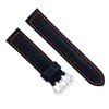 diloy Smooth Perforated Cowhide Leather Rallye Racing Watch Strap -