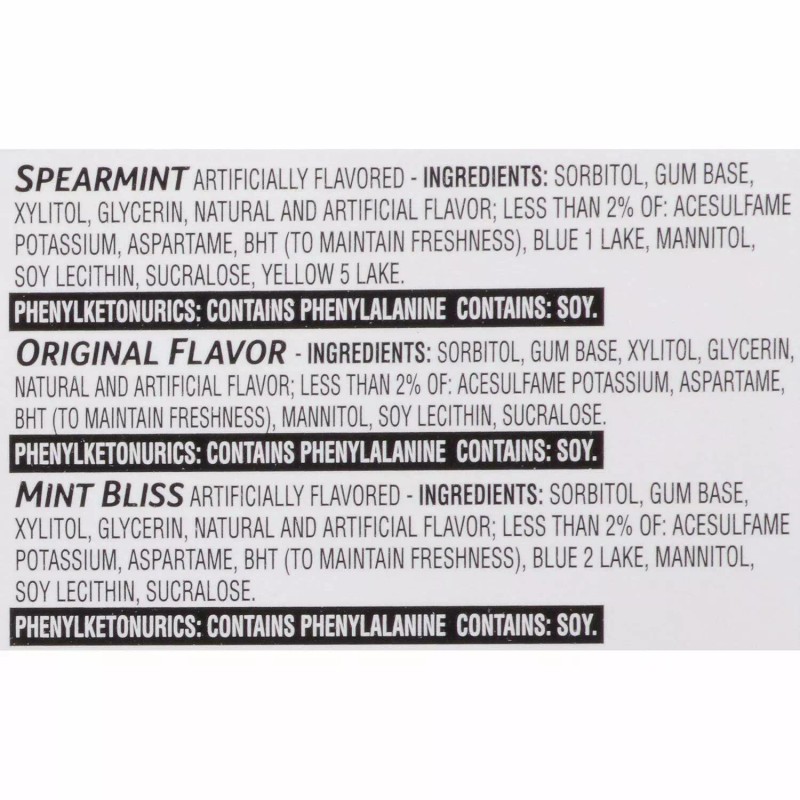 Trident Mint Variety 20 Count Sugar-Free Gum 20 14-stick Pack