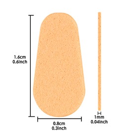 Gejoy 45 Pairs Soft Foam Nose Pads Self Adhesive Anti Slip Eyeglass Nose Pad Cushion Lightweight for Glasses, Sunglasses(Nude Color)