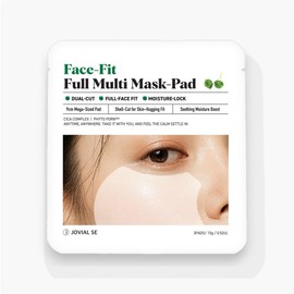Face Fit, Full Multi Mask Pads (3 Sheets x 20 Packs) | Formulated with Plant Derived PDRN & CICA | Large 3.5-inch (9 cm) Shell Cut Toner Pad, Wipe Pad, Partial Pack | Hydration, Moisturizing, Pore