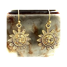 Etched Golden Earrings. Jewelry Earrings for Women #3298FE182