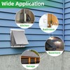 8 Inch Wall Vent,Hooded Wall Vent with Screen and Damper,Outdoor
