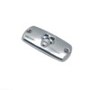 HTTMT- Chrome Brake Fluid Reservoir Cap Skull Compatible with 01-12