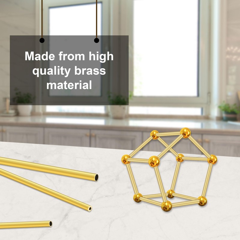 LAVMHAB Brass Pipe 2 mm OD/Outer Diameter x 0.3 mm