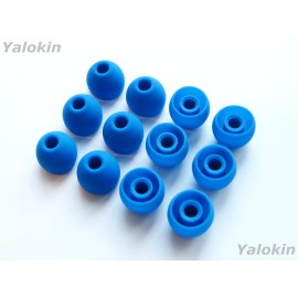 NICKSTON 12 pcs Large Blue Replacement Ear tips buds Compatible with Monster Earphones