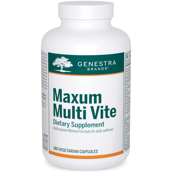 Genestra Brands Maxum Multi Vite | Multi Vitamin Mineral Formulation with Rutin, CoQ10 and Green Tea Extract | 180 Capsules