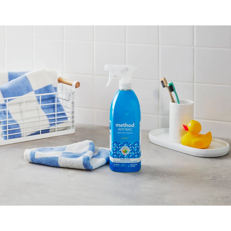 Method Antibacterial Bathroom Cleaner, Spearmint, Removes Mold + Mildew stains,