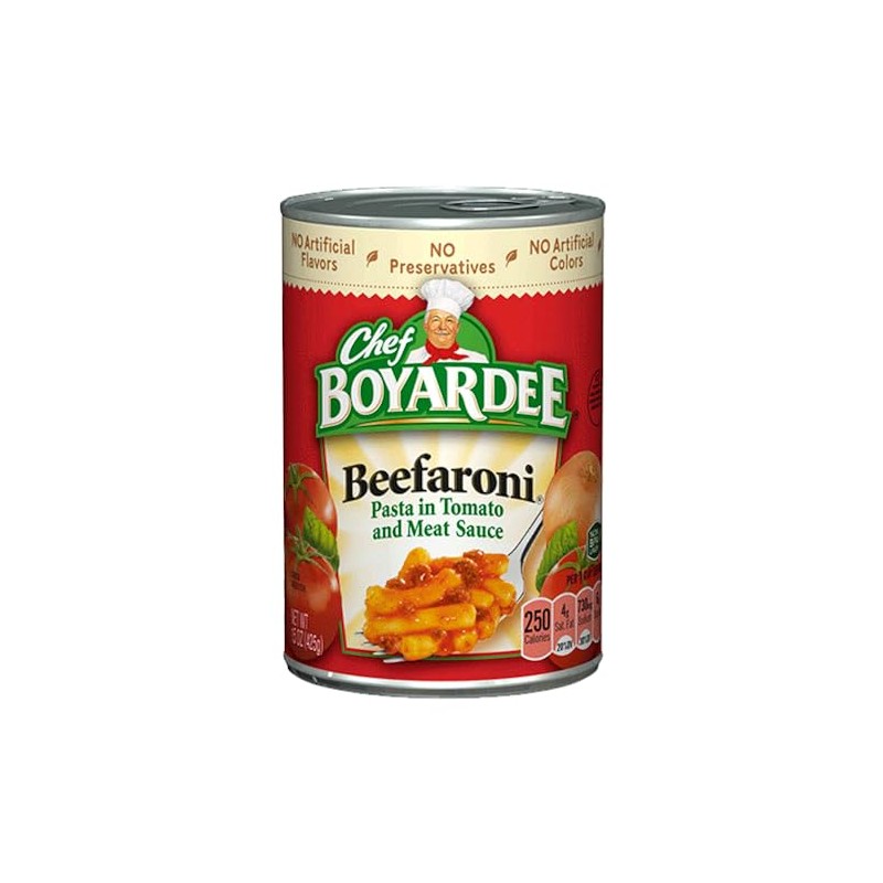Chef Boyardee, Beefaroni, 15oz Can (Pack of 6)