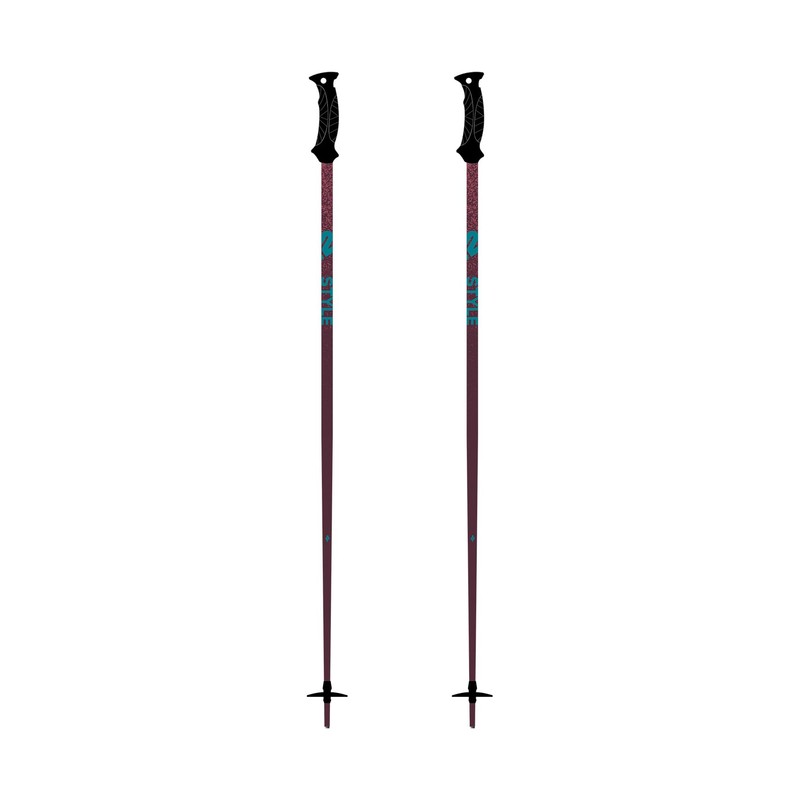 K2 Style Composite Ski Poles (Burgundy, 44in)