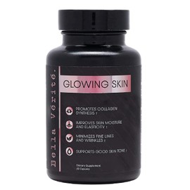 Bella Vérité Glowing Skin Collagen Boosting Complex- Made in USA- Collagen Capsules for Radiant Complexion, Wrinkles & Dryness - Anti-aging Collagen Supplements for Women (60 Capsules)