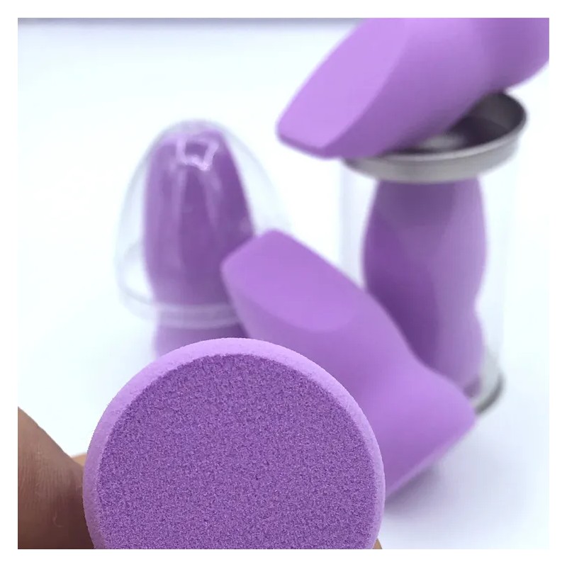 2 Esponja Para Maquillaje Beauty Blender Base Rubor Polvo