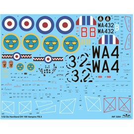 Infinity Models IFM3204 1/32 British Air Force D.H. Vampire FB Mk.5 Plastic Model