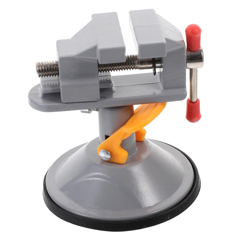 Operitacx 2pcs Table Vise with Suction Cup Rotating Workbench Clamp