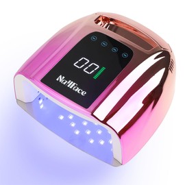 NailFace 96W Rechargeable UV LED Nail Lamp UV Light for Gel Nails Cordless Gel Nail Lamp Nail Dryer with 42 Beads Smart Sensor & Metal Base