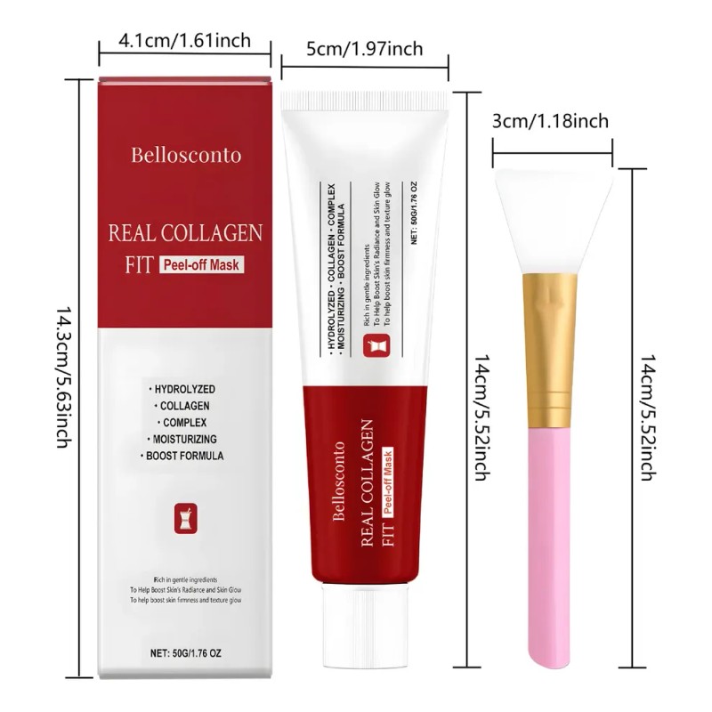 Mascarilla Exfoliante Facial Bellosconto Real Collagen Fit