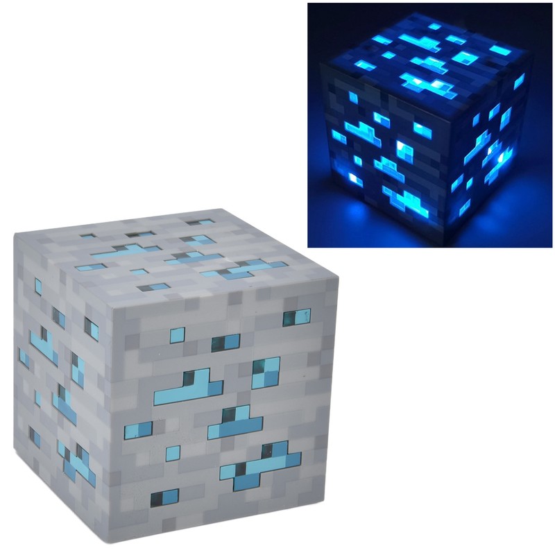 LED Cube Night Light 3.1in Energy Saving Blue Light LED
