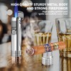Cigar Lighter, Cigar Punch, Cigar Draw Enhancer, Cigar Holder,All-in-one Refillable