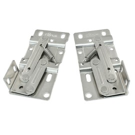 Kemcatui 2 Pcs Tip Out Tray Hinges, Sink Front Cabinet Tilt Hinges Scissor Kitchen Drawer Hardware, Steel
