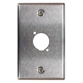 Avalanche Stainless Steel Single XLR Chassis Connector Wall Plate