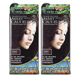 Avant-garde Avantgardo Dandelion Hair BB Coating Color Cream Natural Brown 80g 2pcs/Hair Dye / 아방가드로 민들레 헤어 비비 코팅 칼라크림 자연갈색 80g 2개/염색약