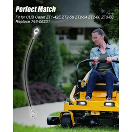 OCHIKI Seat Base Cable Fit for Cub Cadet Fab Ultima ZT1-42E ZT2-50 ZT2-54 ZT2-60 ZT3-60 Zero Turn Mower, Lawn Mower Control Cable Replace 746-06231 74606231, 1Pc