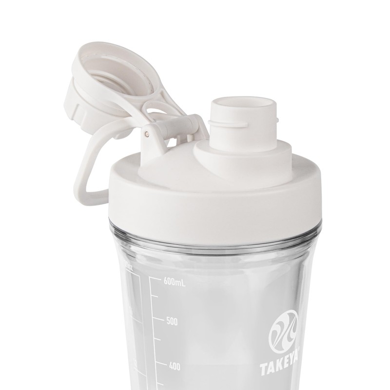 Takeya Protein Shaker - BPA-Free Plastic Shaker Bottle with Leak-Proof