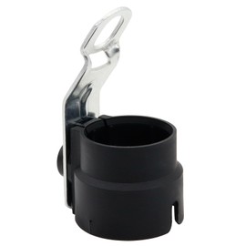 Fonyiunce Trailer Plug Holder, Original Plug Holder, 7-Pin or 13-Pin Plug, Trailer Drawbar Holder, Parking Cover Plug, Rotatable, Trailer Accessories, Trailer Power Supply (Black)