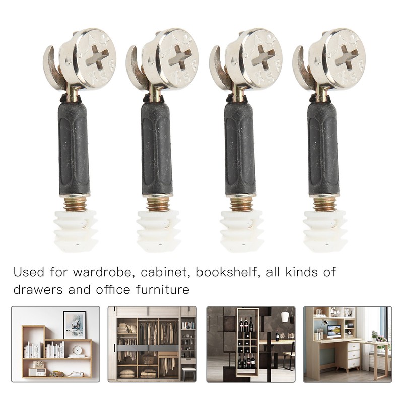 Cam Fittings Set with Dowel Pre Inserted Nut for Cabinet