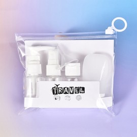 Portable Travel Refillable Bottle Set HL-00061 White/ONE 5ea