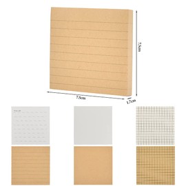 6 PCS Lined Sticky Notes, Original Sticky Notes, 80 Sheets/Pad, 3 in x 3 in, Self-Stick Note Pads, Pastel Sticky Notes, Aesthetic Sticky Notes, Paste Notes with Lines Automatically for Office School