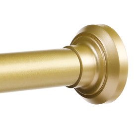 ENJOYBASICS ENJOYBASICS Shower Curtain Rod 30 to 88 Inches, 1 Inch Stainless Steel Adjustable Spring Tension Rods No Drill for Bathroom, Closet, Window, Room Divider, Never Rust, Non Slip, Gold