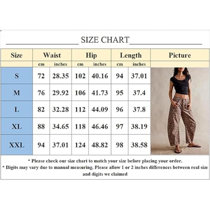 Wayolyn Leopard Barrel Jeans Women Cheetah Pants Leopard Print Wide