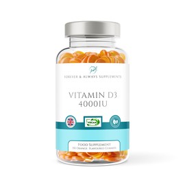 Vitamin D3 4000iu - High Strength 100μg - 5 Months Supply Orange Flavour Gummies - Vitamin D Supplement Teeth, Bone, Muscles & Immune System Support