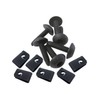 Body Panel Screw and Flat Nut Fastener Kit – Compatible