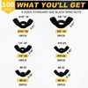 Siptenk 200PCS Black Wing Nuts, Metric & SAE Wingnuts 13
