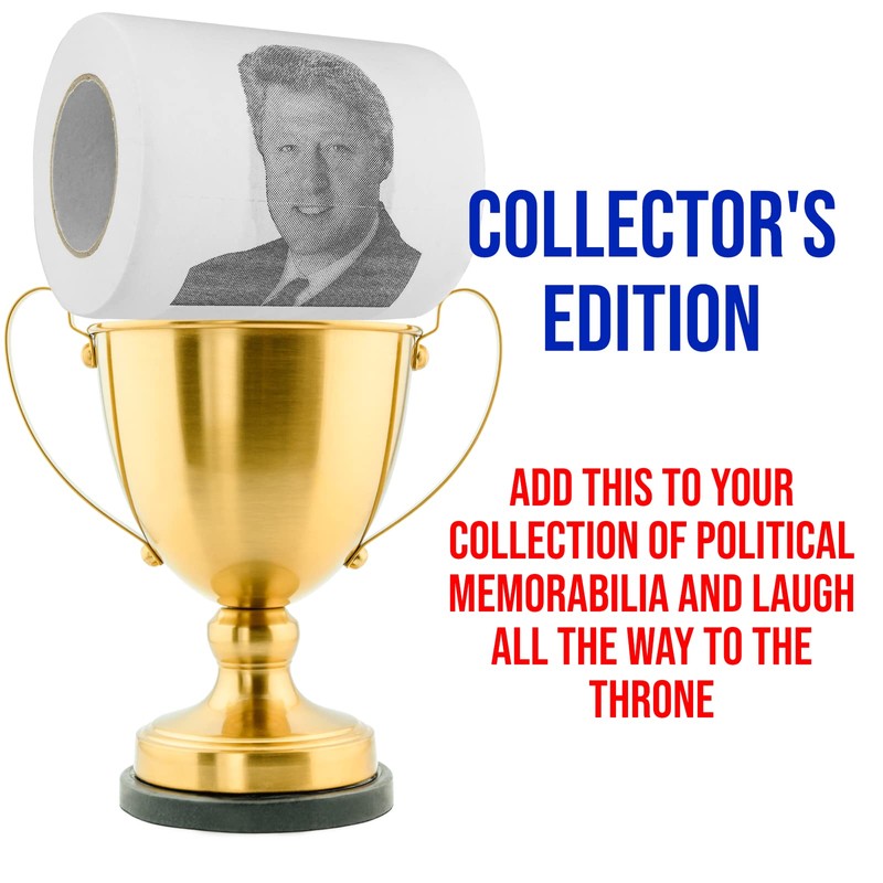 Fairly Odd Novelties Bill Clinton Novelty Toilet Paper, Multi-colored