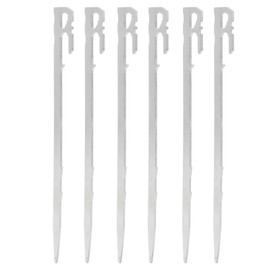 6pcs 420 Stainless Steel Canopy Tent Stakes Thickened High Hardness Mountaineering Camping Tent Fixing Pegs