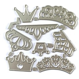 Crown Die Cut for Card Making, Crown Metal Cutting Dies Congratulations Die Cuts Happy Birthday Embossing Stencils Template for DIY Scrap-Booking Decor Wedding Birthday Blessing Card Arts