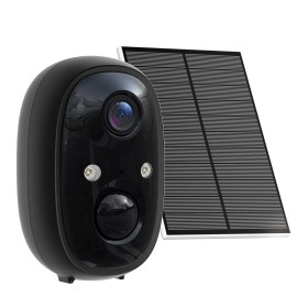WESECUU Smart WiFi 3MP Battery Solar Color Night Vision Two Way Talk PIR Motion Detection Siren Home Security CameraNetwork: Wi-Fi, Resolution: 3MP