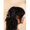 MINACHI Boho Hair Claw with Mixed Colorful Stone Chips, Handmade