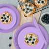 CC-SLZP 120 PCS Lavender Plastic Plates, Disposable Plates for Party