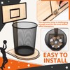 Patelai 2 Pcs Basketball Trash Can Basketball Hoop Trash Can,